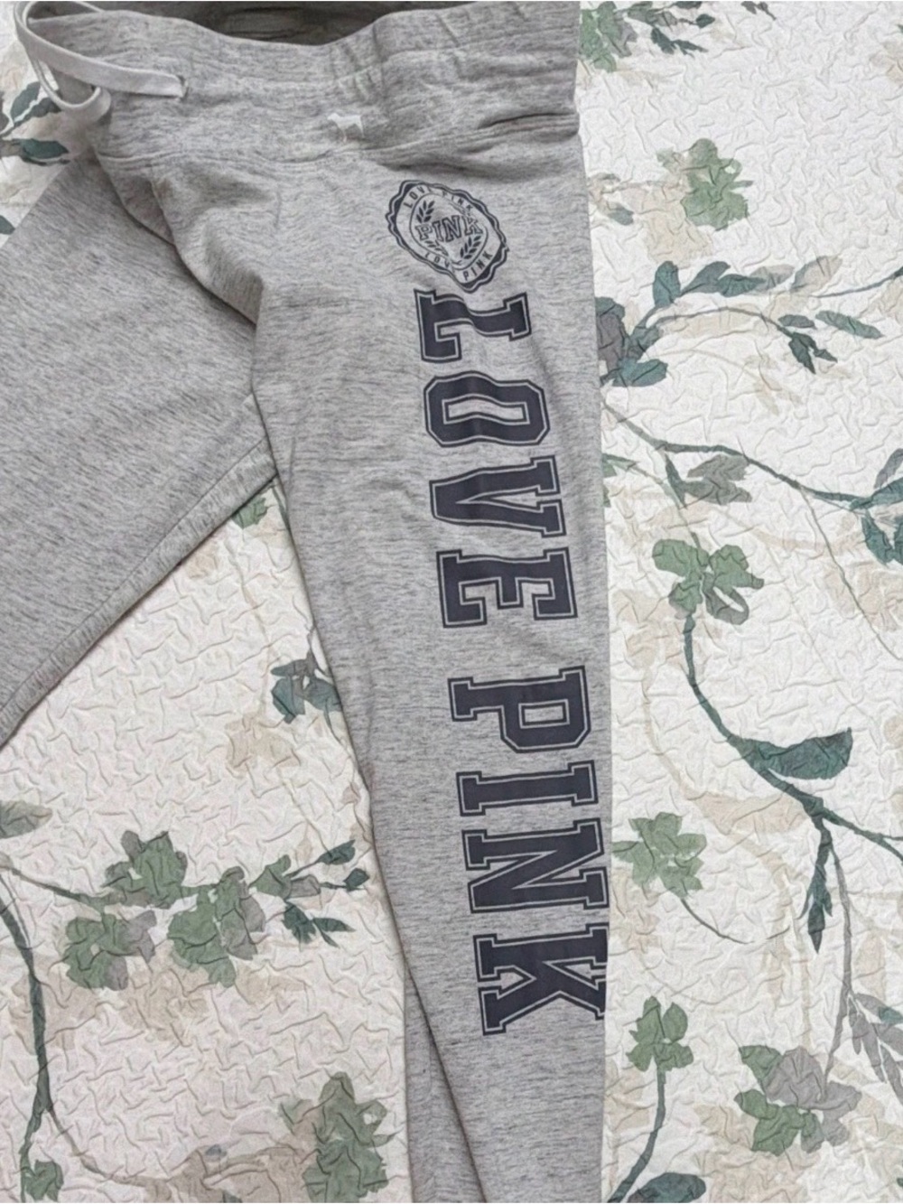 Victoria's Secret Gray "LOVE PINK" Leggings
